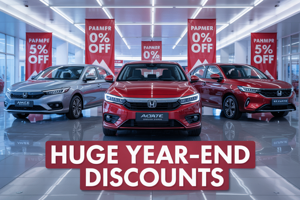 Honda Cars Get Huge Year End Discounts – Amaze, City, Elevate